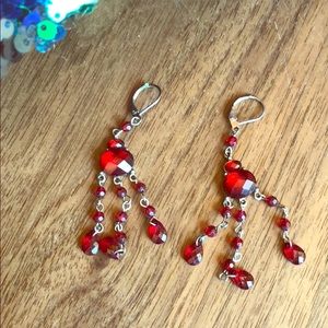 Red crystal danglers